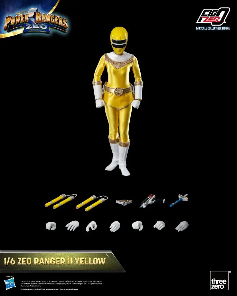 Figurine power rangers zeo ranger ii yellow 1/6